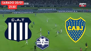 🔴 TALLERES DE CORDOBA  BOCA JUNIORS EN VIVO  FUT AND GOL [upl. by Ahsekat]