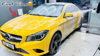 First Time😍my Mercedes benz for steam wash🔥 [upl. by Haslam567]