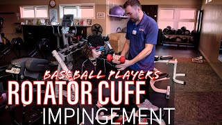 Shoulder Impingement Rotator Cuff Exercises for Baseball Player [upl. by Uria918]