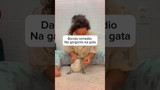 Como dar o remédio na garganta do gato 🐈 [upl. by Ortiz]