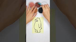 Grizzly Bear webarebears grizzlybear sandcoloring playingwithsand colorsand satisfying sand [upl. by Riggins414]