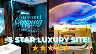 We visit a 5 star luxury caravan site  Concierge Camping West Sussex [upl. by Ahsema]