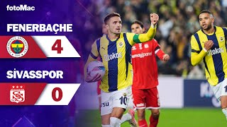 Fenerbahçe 40 Sivasspor I Maç Özeti I Trendyol Süper Lig 12 Hafta fenerbahçe sivasspor [upl. by Gavra]