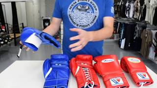 Winning Boxing Gloves Review Lace 14oz MS400 amp Velcro 16oz MS500 [upl. by Nonad]