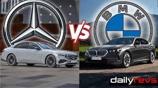 BMW 530e VS MercedesBenz E 300e  Design Comparison [upl. by Anabal976]