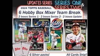 2024 Topps S1  S2  Update 6 Hobby Box TEAM Break 5 eBay 110524 [upl. by Pederson]