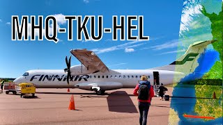 Trip Report NORRA ATR 72 Mariehamn MHQ  Turku TKU  Helsinki HEL [upl. by Ahkos]