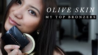 My Top Bronzers for Olive Skin [upl. by Pattin]