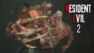 Resident Evil 2 Remake  Claire Vs William  All William Birkin Boss Battles Claires Story [upl. by Nebra]