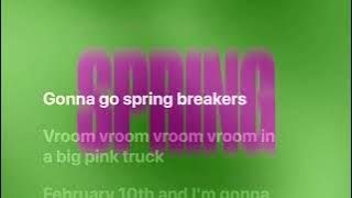 The karaoke of spring breakers by charli xcx [upl. by Schaffer]