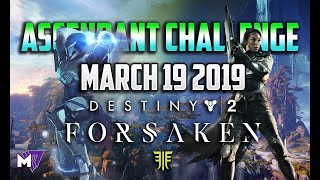 Ascendant Challenge Solo Guide March 19 2019  Destiny 2 Forsaken  Taken Eggs amp Lore Locations [upl. by Quillon206]