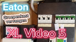 Groepenkast vervangen ⚡️ XL video 5  Elektricien  Amsterdam  Eaton  How to fuseboard [upl. by Ylenats]