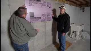 How to Insulate a Basement Foundation Wall [upl. by Oretos500]