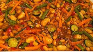 3 Beans SaladSunday Kos Side DishSouth African RecipeFood We Eat [upl. by Leonteen]