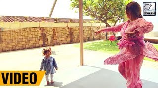 Shahid Kapoor’s Daughter Misha DANCING With Grandmother Neelima Azeem  LehrenTV [upl. by Nagn]