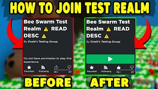 😲Do This to Join TEST REALM in Bee Swarm Simulator  Roblox [upl. by Atiken915]