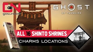 Ghost of Tsushima All Charms Shinto Shrines Locations Walkthrough [upl. by Ariet668]