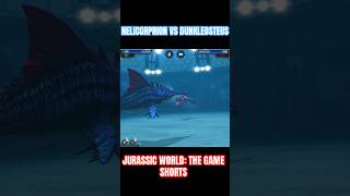 Helicorprion vs Dunkleosteus  Jurassic World The Game Shorts [upl. by Cohe]