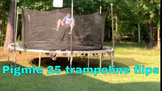 Doing all of Pigmies 25 easy trampoline flips [upl. by Nathalie]