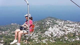 Monte Solaro Chairlift  Capri Island Italy [upl. by Lonyer]