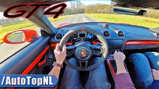 Porsche 718 GT4 Cayman  POV Test Drive by AutoTopNL [upl. by Gavini]