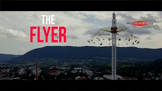 Kettenkarussell quotThe Flyerquot Metzingen  Tallest mobile swing carousel in the world [upl. by Chinua]