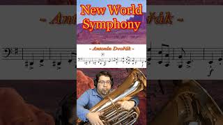 quotNew World Symphonyquot Mvt I Antonin Dvorak Pt 2 tuba brass orchestra [upl. by Yatnoj995]