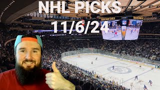 Free NHL Picks Today 11624 [upl. by Oznecniv182]