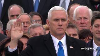 Mike Pence Takes Oath of Office  ABC News [upl. by Id921]