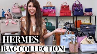 MY HERMES BAG COLLECTION 2022  OVER 35 BAGS  MOD SHOTS  Mel in Melbourne [upl. by Ladew935]