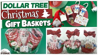 DOLLAR TREE Christmas Gift Basket Ideas  BEST TIPS  Budget Friendly [upl. by Konstantin]