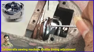 Shuttle hook timing setting adjustment solved Needle not catching bobbin thread  dresstailor [upl. by Doughman]