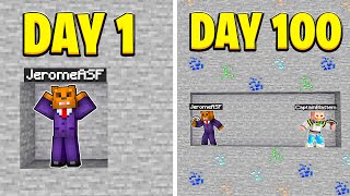 I Survived 100 Days Underground in Minecraft Heres What Happened [upl. by Aisyram]