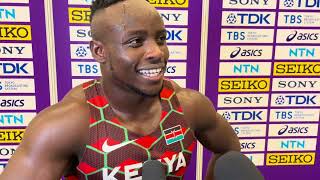 Kenyas Ferdinand Omanyala Just Misses 60m Dash Podium with 4th place at World Indoor Championships [upl. by Hodess]