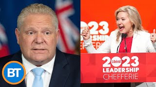 New poll finds Ontario Liberals are in a close race with the Conservative party [upl. by Nosmirc]