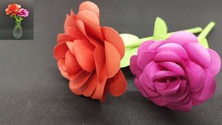 Blumen basteln mit Papier  Geschenke selber machen 🌸 DIY  how to make beautiful paper Rose [upl. by Hannasus]