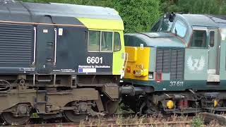 37611 amp 66999 at Longport [upl. by Erej]