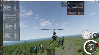 Retreating Blade Stall amp Exceeding VNE  Helicopter Simulation「BeamNGFly」 [upl. by Acirtap]