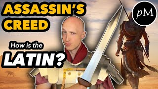 Latin teacher gets trolled for 8 minutes by video game  Assassins Creed Origins Spoken Latin [upl. by Swamy824]