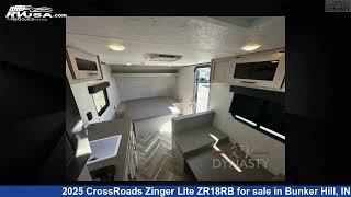 Breathtaking 2025 CrossRoads Zinger Lite Travel Trailer RV For Sale in Bunker Hill IN  RVUSAcom [upl. by Kcirdneked]