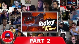 Live Reaction Ridley on Smash Bros Ultimate PART 2  E3 2018  Synched Compilation [upl. by Ahsilem]