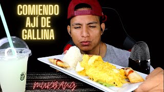 Comiendo Ají de Gallina  ASMR MUKBANG COMIDA PERUANA [upl. by Erasmus]