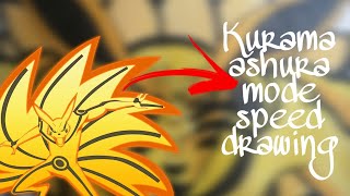 Kurama ashura mode speed drawing [upl. by Renckens]