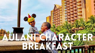 Aulani Character Breakfast at Makahiki [upl. by Alexei645]