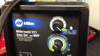 Miller millermatic 211 autoset with MVP part 2 [upl. by Ewens590]