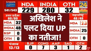 Election Results 2024 Akhilesh Yadav ने UP में पलट दिया चुनावी नतीजा  News24 LIVE  Hindi News [upl. by Crotty347]