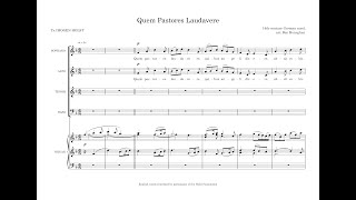 BEN HENEGHAN  The St Dyfrigs Carol Book  4 Quem Pastores Laudavere  VIDEO SCORE [upl. by Ahsauqram]