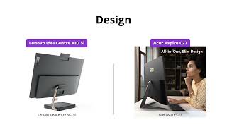 Lenovo IdeaCentre AIO 5i vs Acer Aspire C271700UA91 Which AllinOne Computer is Better [upl. by Alusru]