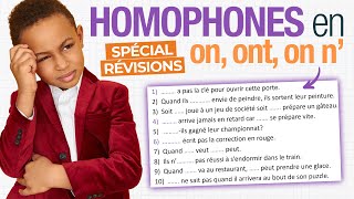 Exercice de révision sur les HOMOPHONES en quotonquot quotontquot et quoton nquot CM1CM26e [upl. by Carmencita]