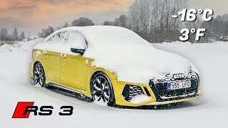 Audi RS3 Winter Cold Start amp POV Drive in 16°C  3°F [upl. by Sotos]